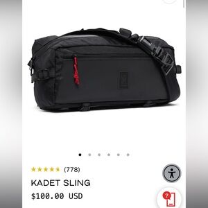 Chrome Industries Kasey Sling Messenger Bag black XRF